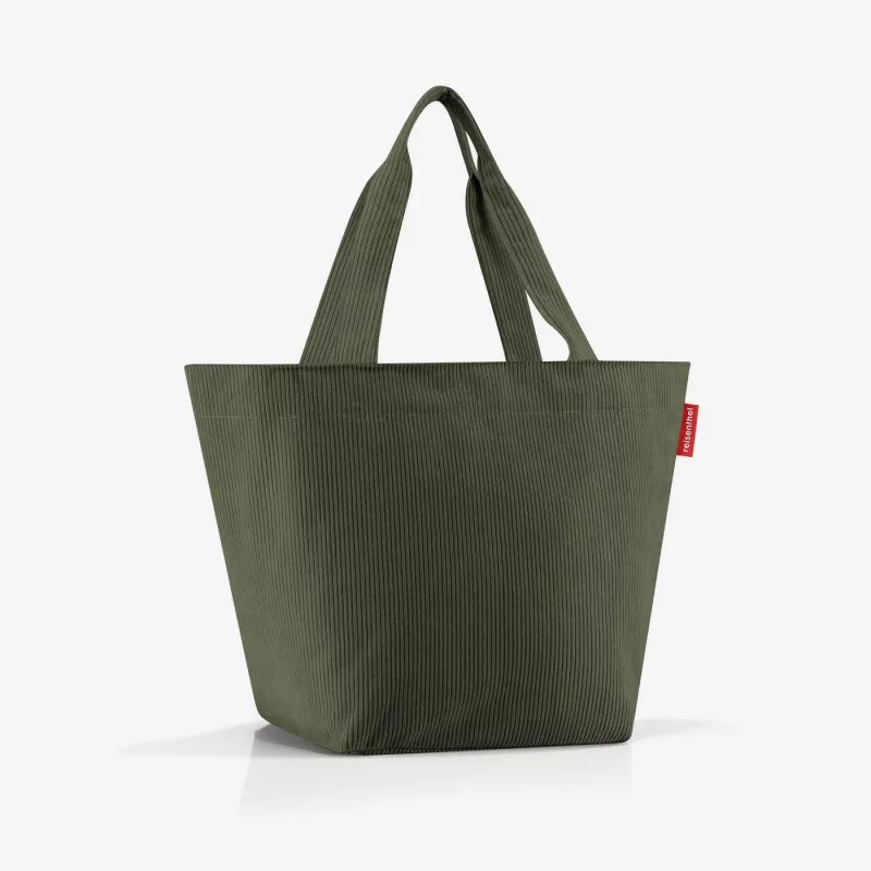 reisenthel Shopper M cord dark matcha bolsa de compra ZS5057 - 15 litros de capacidad
