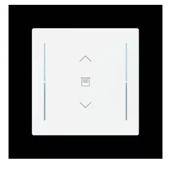 Busch-Jaeger cubierta de tecla para control de persiana, 1 vía, símbolo de persiana, blanco estudio mate 2CKA006199A0395