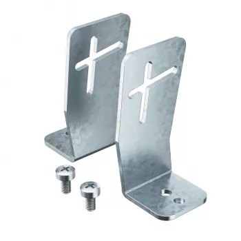 OBO Bettermann 7403850 OKB IT soporte de aparatos, acero, galvanizado en fleje, para canal de cables de 100 mm