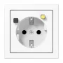 Jung LS5520.30WW toma de corriente SCHUKO con diferencial 30 mA, blanco alpino