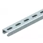 OBO Bettermann perfil en C para montaje 41x21 mm, ranurado, 2000 mm, acero galvanizado en caliente, ancho de ranura 22 mm 1122933
