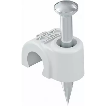 OBO Bettermann abrazadera de clavo aislada 6-7 mm gris claro PP 200 unidades (2227460)