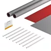 OBO Bettermann FSB-K32 juego de flejes para instalaciones fotovoltaicas 550x380 mm gris/rojo 7203150