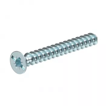 OBO Bettermann 2003271 tornillo para dispositivo M4 x 10 mm Pozidriv PZ1 cabeza plana acero galvanizado 50 unidades