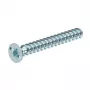 OBO Bettermann 2003271 tornillo para dispositivo M4 x 10 mm Pozidriv PZ1 cabeza plana acero galvanizado 50 unidades