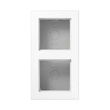 JUNG A5582BFAWW carcasa de superficie, 2 módulos, blanco alpino