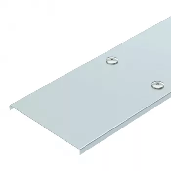 OBO Bettermann AZDMD 150 tapa de acero con cierre giratorio para canalización de canal pequeño AZ de 150 mm de ancho, 3000 mm de longitud, galvanizado en caliente 6080860