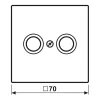 JUNG LC 990 TV241 tapa para toma de antena (LC990TV241)