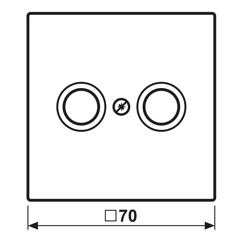 JUNG LC 990 TV241 tapa para toma de antena (LC990TV241)
