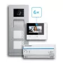 BUSCH-JAEGER 83-6FHVIDEO/SET kit de vivienda de 6 viviendas vídeo 2 hilos montaje en superficie (2CKA008300A1466)