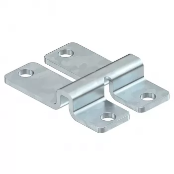 OBO WB GR FT fijador de pared y suelo para bandejas de rejilla, atornillable/remachable, acero galvanizado en caliente 6017160