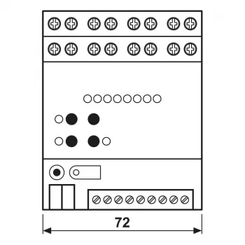 JUNG 2570M1SR KNX IP Multistation, carril DIN, 4 TE, Secure