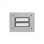 Grothe ETA 802 EV1 placa de cobertura 95x95mm aluminio anodizado plata para estaciones de portero modulares 55802
