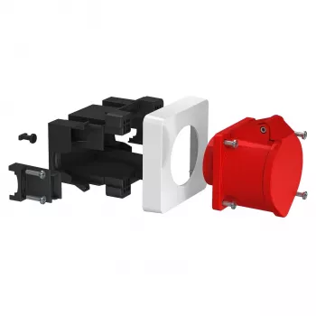 OBO Bettermann 71GDCEE32 unidad de tomas CEE, simple, 32 A, para columnas Rapid 80 e ISS, negro grafito (6119485)