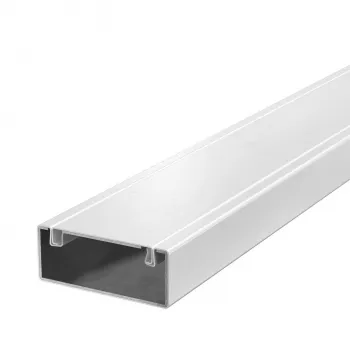 OBO PLM D 0410 RW canal de instalación, metal, con tejido de protección contra incendios, 40x100x2000 mm, blanco puro 7218006