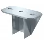 OBO Bettermann KU 7 NOX FT placa de cabeza para soporte en U, acero inoxidable 1.4301 6349056