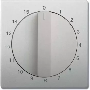 Busch-Jaeger placa central con mando giratorio para control de persianas, acero inoxidable 2CKA001753A0259