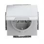 Busch-Jaeger 20 EUKB-866 inserto de enchufe SCHUKO, acero inoxidable (2CKA002018A1521)