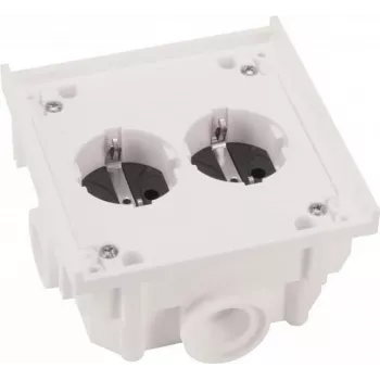 ABL Sursum 1632602 unidad de tomas de corriente SCHUKO, 4 tomas, 16A, IP44, negra