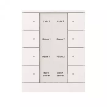 Busch-Jaeger free@home pulsador sensor 8 tomas, blanco estudio 2CKA006330A0013