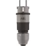 ABL 100000070 Conector macho híbrido SCHUKO y francés/belga profesional, gris, IP54, 16A, 250V, bornes de tornillo, montaje en cable