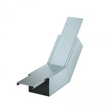 OBO Bettermann PLM BR 0810 FS 45° Curva ascendente, galvanizada en continuo (7218114)