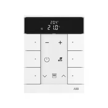 Busch-Jaeger Termostato ambiente 6 tomas, blanco estudio SBR-F-6.0.1-84 2CKA006220A0864