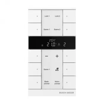 Busch-Jaeger Termostato ambiente 10 tomas, blanco SBR-F-10.0.11-84 (2CKA006220A0889)