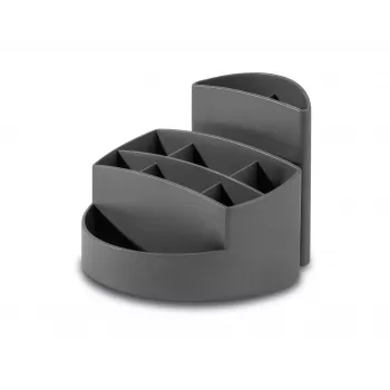 HAN RONDO KARMA Organizador de escritorio, 9 compartimentos, gris, plástico reciclado 80-100% 17468-18