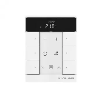 Busch-Jaeger Termostato ambiente 6 tomas, blanco mate SBR-F-6.0.11-884 2CKA006220A0894