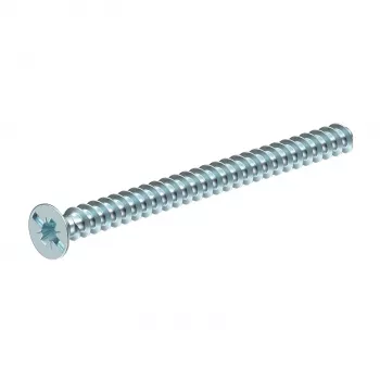 OBO Bettermann 2003279 Tornillo para aparatos M4 x 10 mm, acero galvanizado, cabeza de lente Phillips PZ2, pack de 50