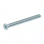 OBO Bettermann 2003279 Tornillo para aparatos M4 x 10 mm, acero galvanizado, cabeza de lente Phillips PZ2, pack de 50