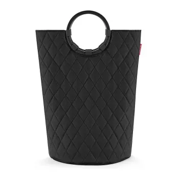 Reisenthel loophome M cesta de almacenaje – negra, marco de aluminio, poliéster, 15 L, plegable VS7071