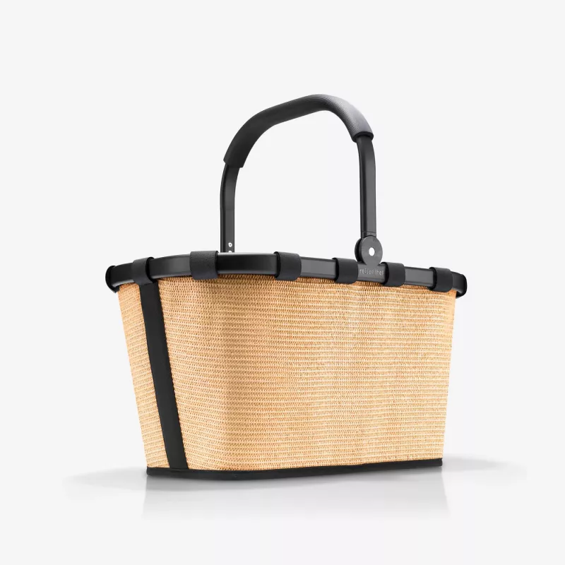 Reisenthel Carrybag Frame Raffia Black cesta de la compra 22L BK 7079