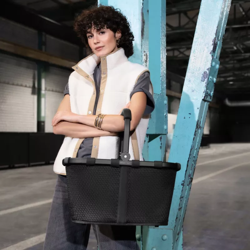 Reisenthel carrybag cesta de la compra Mesh negra 22 L BK7082