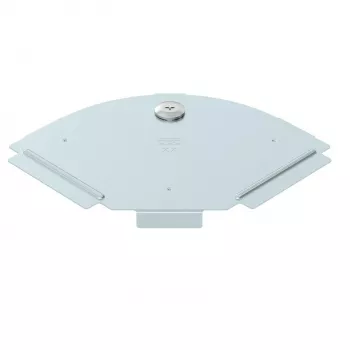 OBO BETTERMANN RBD 90 100 DD tapa para codo de 90°, 100 mm, acero galvanizado en caliente 6036950