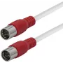 Maxtrack cable coaxial de satélite conector F a conector F 6 m blanco FQMS6,0L