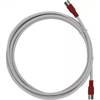 Maxtrack cable coaxial de satélite conector F a conector F 6 m blanco FQMS6,0L