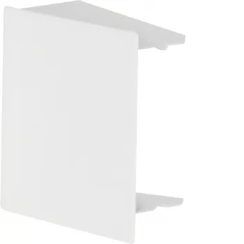 HAGER LFS6006069016 pieza final para canaleta de cables 60x60 mm, chapa de acero, blanco tráfico