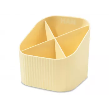 HAN X-LOOP lapicero amarillo pastel plástico 4 compartimentos 111 x 111 x 105 mm 17238-815D