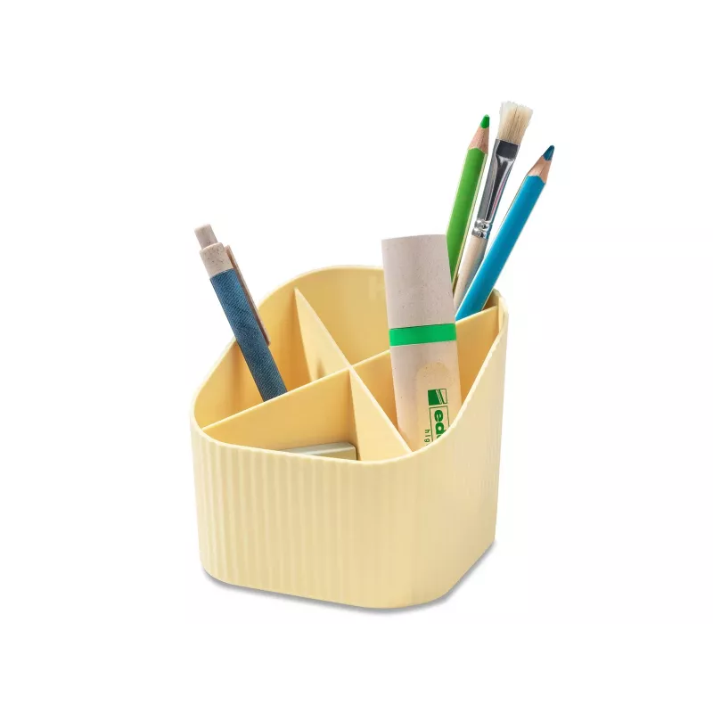 HAN X-LOOP lapicero amarillo pastel plástico 4 compartimentos 111 x 111 x 105 mm 17238-815D