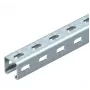 OBO Bettermann MS4141PP03 carril perfil C con perforación lateral, 41x41 mm, 3000 mm, acero galvanizado en caliente 1122500