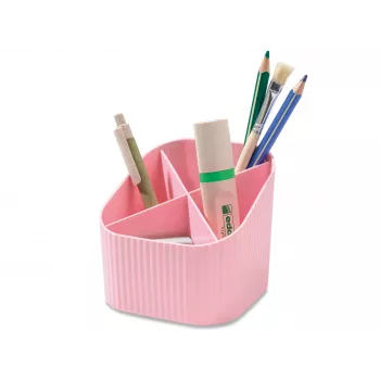HAN X-LOOP lapicero rosa pastel 4 compartimentos 111x111x105 mm 17238-886D