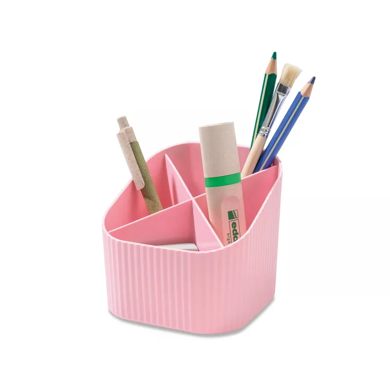 HAN X-LOOP lapicero rosa pastel 4 compartimentos 111x111x105 mm 17238-886D