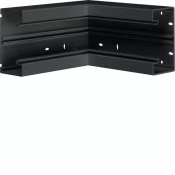 HAGER BR6513049011 Esquina interior para canal de cables 65x130 mm, plástico, negro grafito RAL 9011