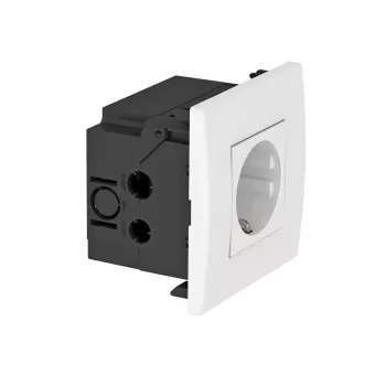 OBO Bettermann Vertr Unidad de toma de corriente 1 toma 84x84x59 mm blanco puro SDE (6119401)