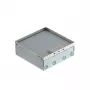 OBO Bettermann UDHO 2R Caja de suelo con 2x2 tomas Schuko VDE, tapa de acero inoxidable 7427300