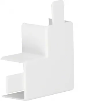 HAGER Conector de ángulo plano hfr PVC LF3003059016 para LF 30x30 mm blanco tráfico