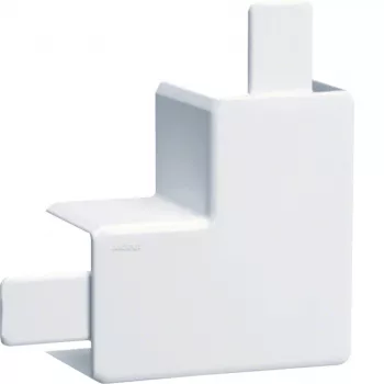 Hager TEH LFF2003559016 Ángulo plano, libre de halógenos, para LF/LFF 20x33 mm, blanco