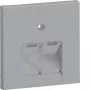 HAGER GZUAE2ALAN Tapa central UAE 2 tomas aluminio
